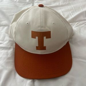 Retro cream and burnt orange texas longhorns snapback